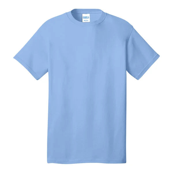 Core Cotton sky blue short sleeve t-shirt 3-pack, cotton crew neck tee