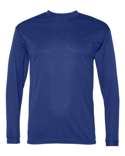 Core Cotton royal blue long sleeve t-shirt 3-pack, cotton crew neck tee