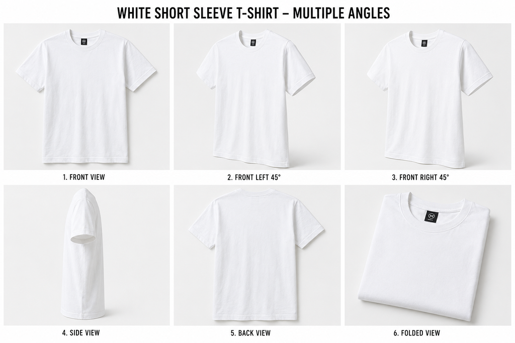 White 3 Pack Short Sleeve T-Shirt