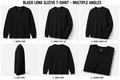 Black Long Sleeve T-Shirt | Core Cotton