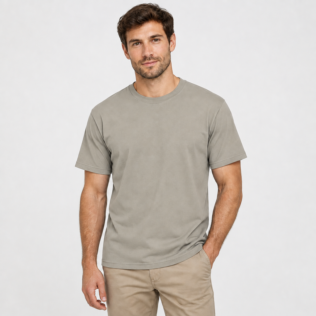 Corrected Timber short-sleeve male model image