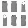 Gray tank top six-view product image