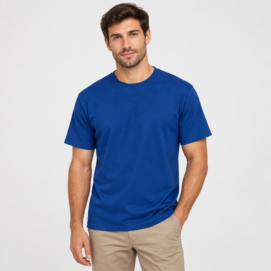 Male model wearing the timber short-sleeve shirt