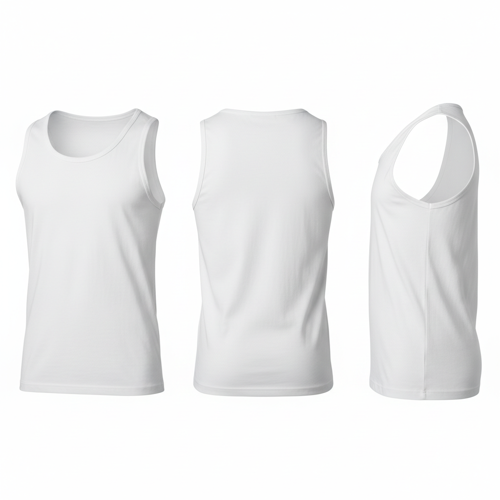 White Men's Tank Top Composite