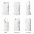 White tank top six-view product image
